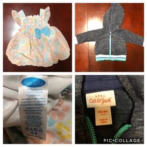 Baby clothes 0-3, newborn
